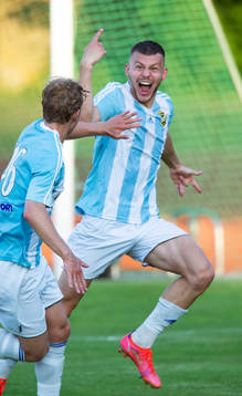 IFK Hässleholm Ivan Danielsson Andanovski har gjort 2–1