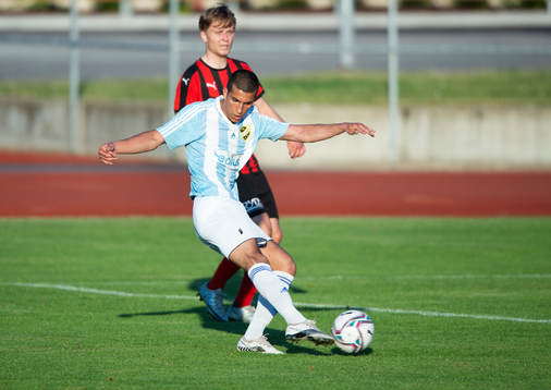 IFK Hässleholms Mustafa Owaid i matchen i div. 2 mellan