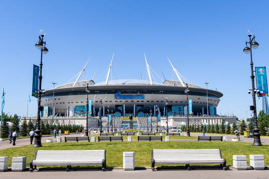 Exterior view of Saint Petersburg Stadium