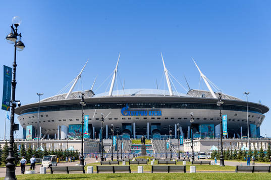 Exterior view of Saint Petersburg Stadium