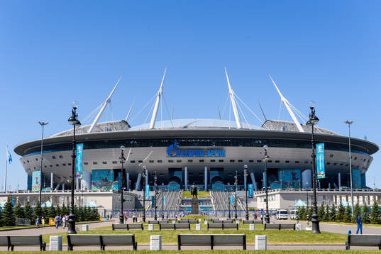 Exterior view of Saint Petersburg Stadium