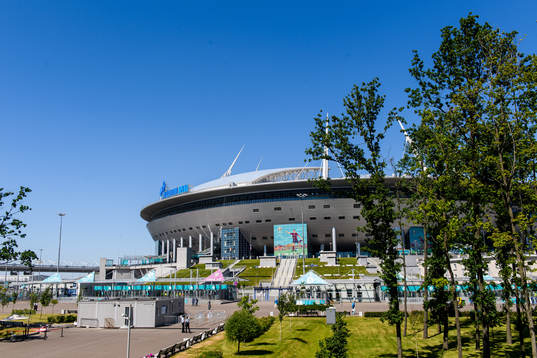 Exterior view of Saint Petersburg Stadium