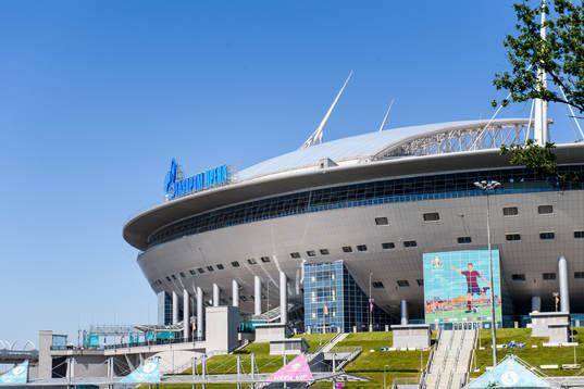 Exterior view of Saint Petersburg Stadium