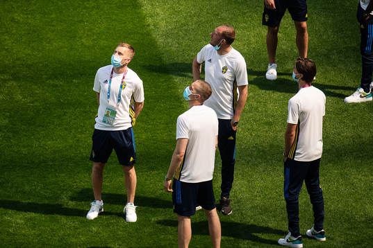 Sebastian Larsson and Andreas Granqvist  of Sweden