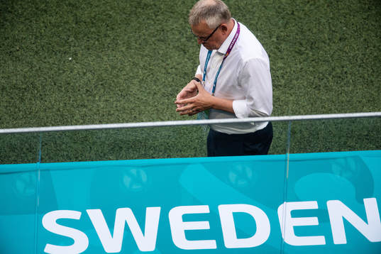 head coach Janne Andersson of Sweden