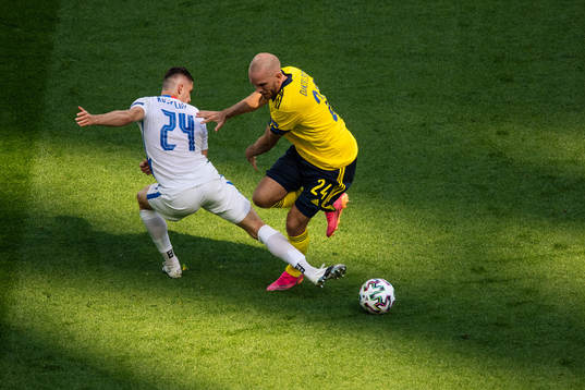 Marcus Danielson of Sweden and Martin Koscelnik of Slovakia
