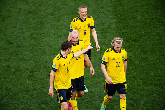 Albin Ekdal, Marcus Danielson, Emil Forsberg and Ludwig