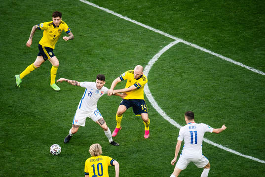 Michal Duris of Slovakia and Marcus Danielson of Sweden