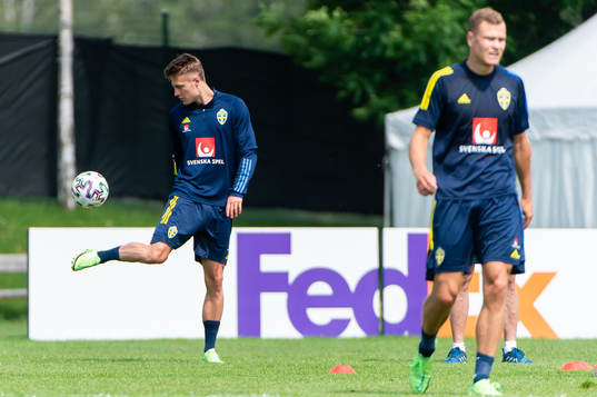 Mattias Svanberg of the Swedish national football team at a