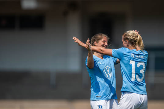Malmö FFs Annelie Nilsson jublar