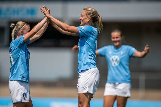 Malmö FFs Annelie Nilsson jublar