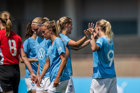 Malmö FFs Madeleine Hejde jublar
