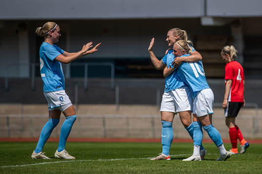 Malmö FFs Madeleine Hejde jublar