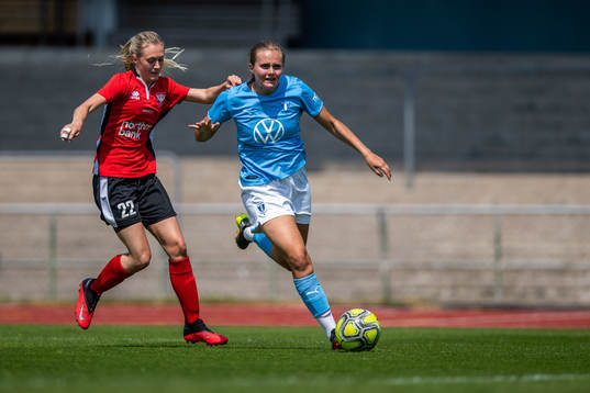 Lindeborgs Elin Nossmy och Malmö FFs Ida Lyberg