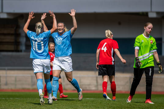 Malmö FFs Madeleine Hejde jublar