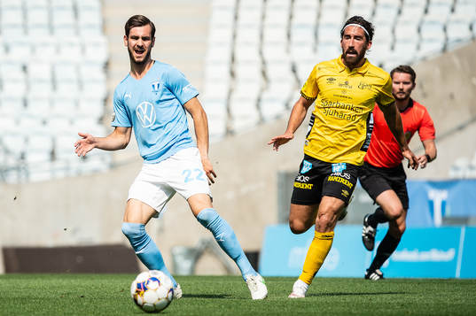 Malmö FFs Adi Nalic och Elfsborgs Frederik Holst