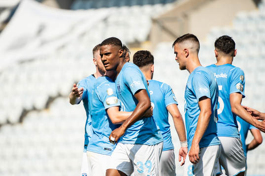 Malmö FFs Amin Sarr jublar