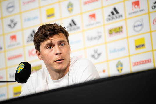 Victor Nilsson Lindelöf of the Swedish national football