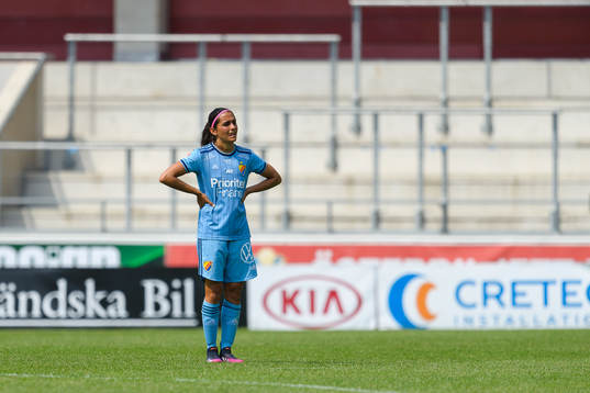 Djurgårdens Daniela Zamora deppar