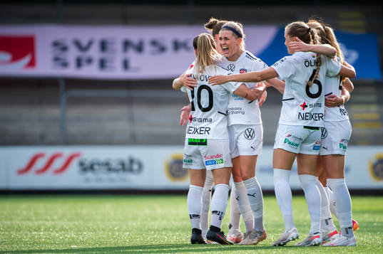 Rosengårds Olivia Schough jublar