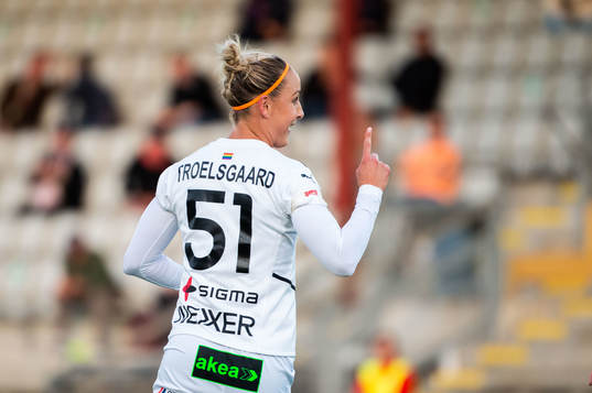 Rosengårds Sanne Troelsgaard jublar
