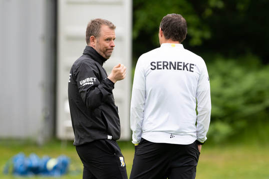 IFK Göteborgs tränare Mikael Stahre och Hannes Stiller