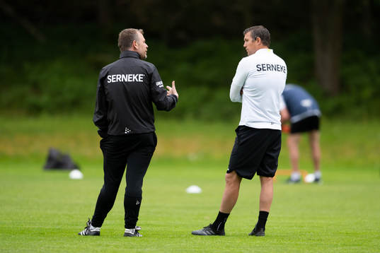IFK Göteborgs tränare Mikael Stahre och Hannes Stiller