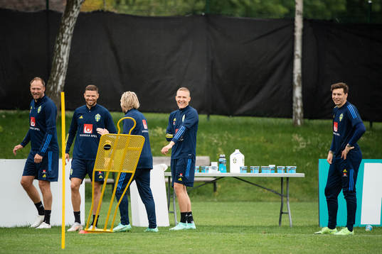 Andreas Granqvist, Marcus Berg and Ludwig Augustinsson of