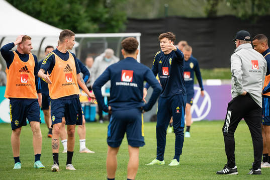 Mikael Lustig and Victor Nilsson Lindelöf of the Swedish