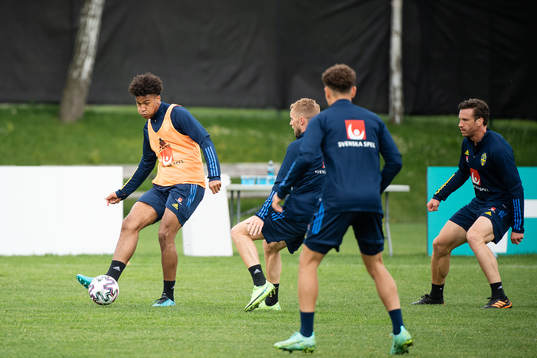 Jens Cajuste of the Swedish national football team at a