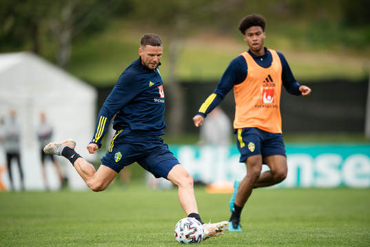 Marcus Berg of the Swedish national football team at a
