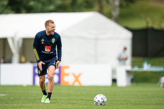 Sebastian Larsson of the Swedish national football team at