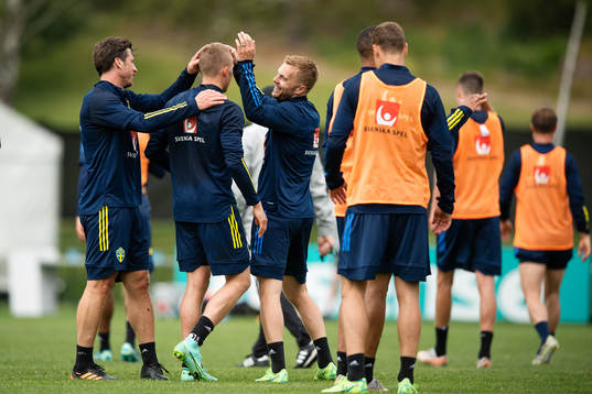 Gustav Svensson, Ludwig Augustinsson and Sebastian Larsson