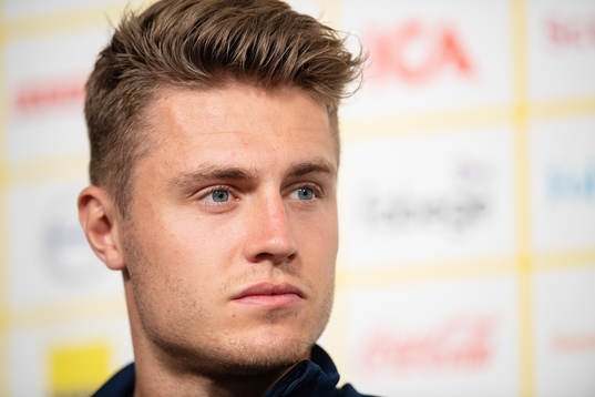 Mattias Svanberg of the Swedish national football team at a