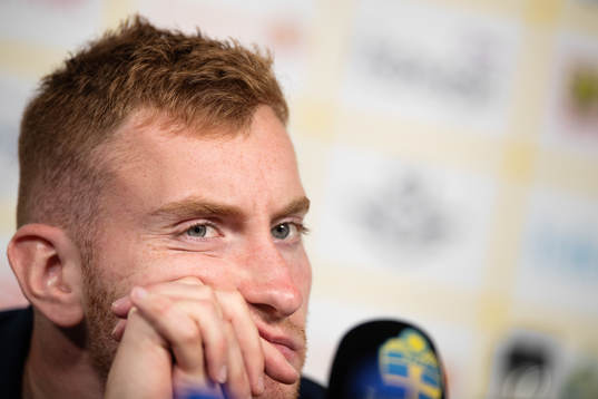 Dejan Kulusevski of the Swedish national football team at a
