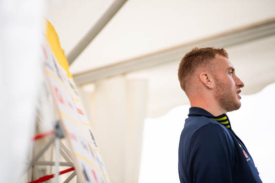 Dejan Kulusevski of the Swedish national football team at a
