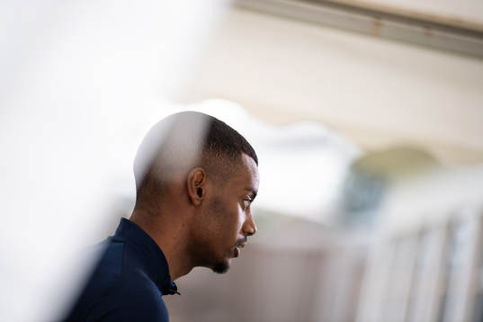 Alexander Isak of the Swedish national football team at a