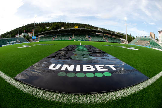 NP3 arena innan fotbollsmatchen i Superettan mellan GIF