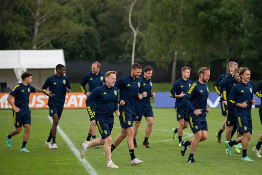 Marcus Berg of the Swedish national football team at a