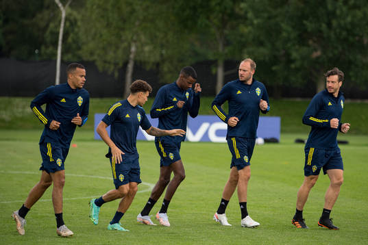 Robin Quaison, Emil Krafth, Alexander Isak, Andreas