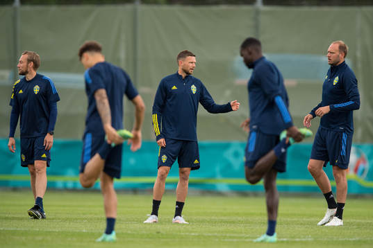 Marcus Berg of the Swedish national football team at a