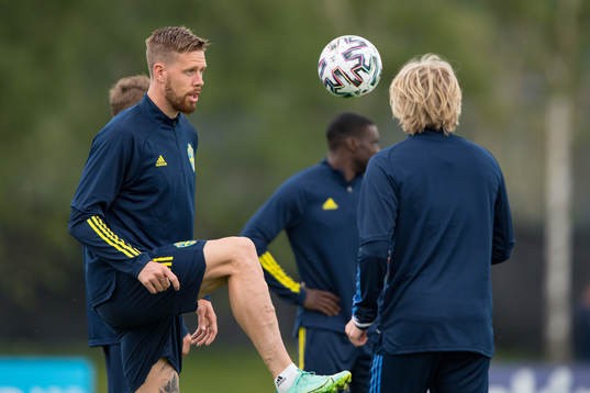 Pontus Jansson of the Swedish national football team at a