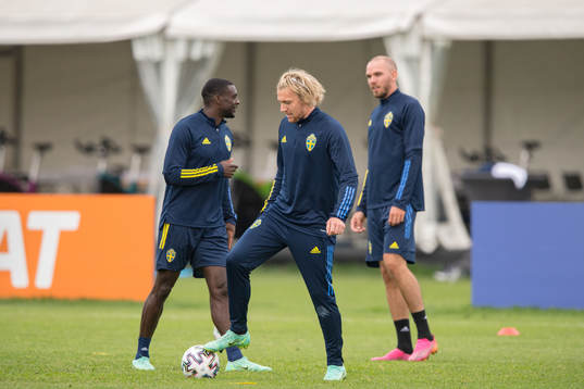 Emil Forsberg of the Swedish national football team at a