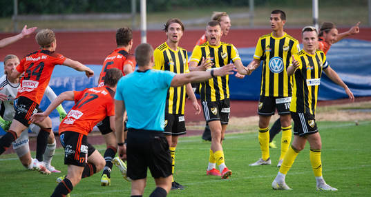 e minuten i matchen i div. 2 mellan Karlskrona och IFK