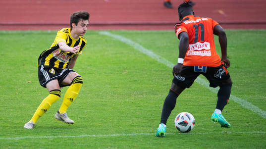 IFK Hässleholms Armin Culum och ex-IFK-skyttekungen Mike