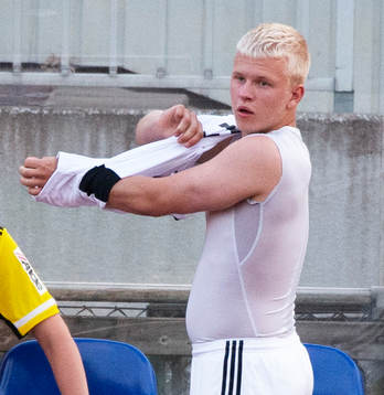 IFK Hässleholms Kacob Holmberg  i matchen i div. 2 mellan