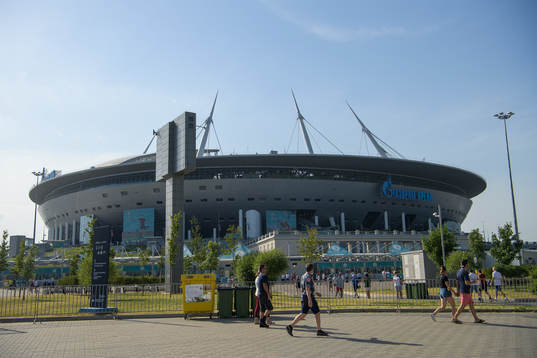 Exterior view of Saint Petersburg Stadium