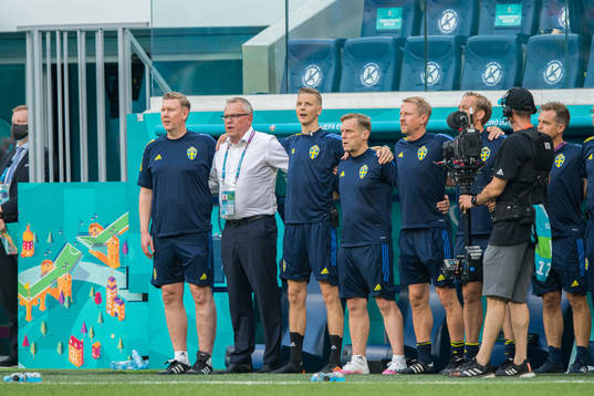 Assistant coach Peter Wettergren, head coach Janne