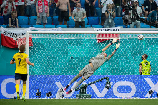 Goalkeeper Robin Olsen of Sweden