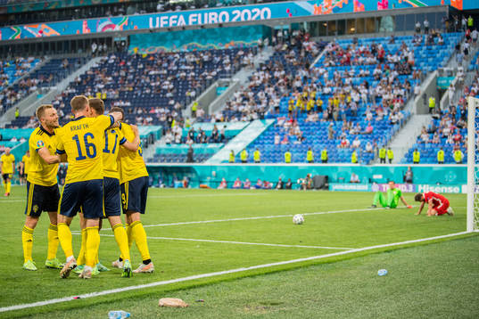 Sebastian Larsson, Emil Krafth, Marcus Berg and Viktor